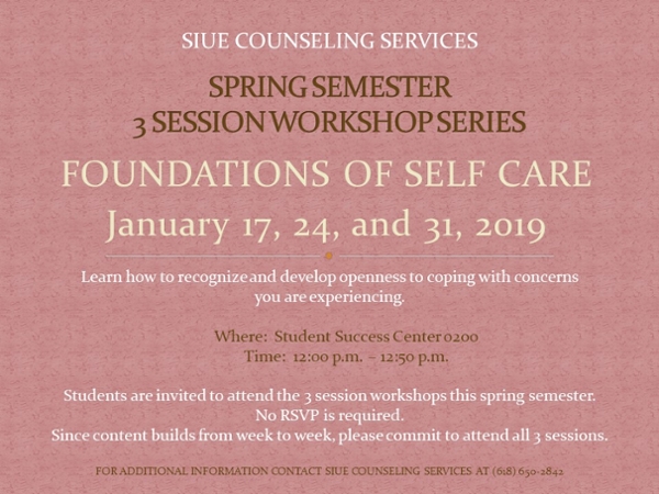 Foundations of Self Care Workshops